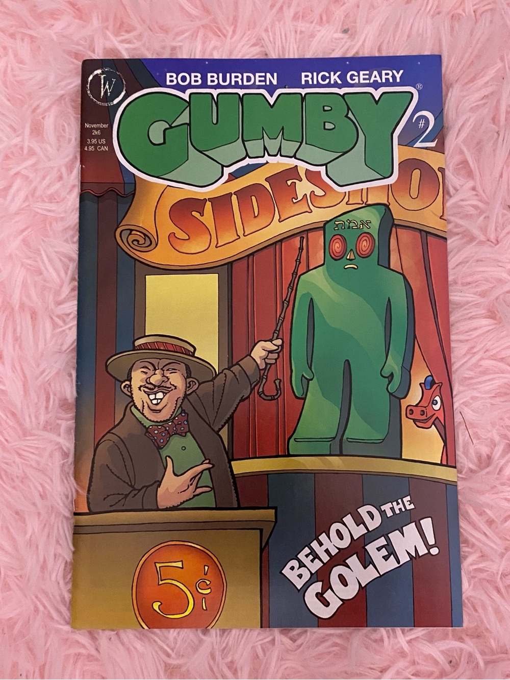 GUMBY Comic Book Issue #2 Cover Variant Alternate by Bob Burden & Rick Geary